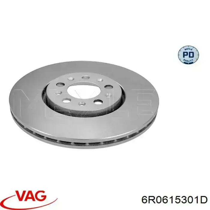 6R0615301D VAG Tarcza hamulcowa przednia