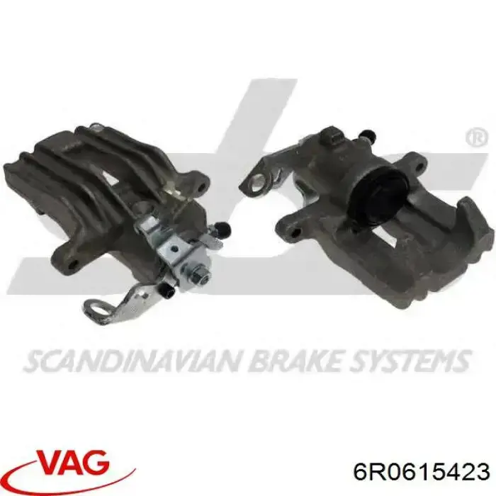 Do koszyka 6R0615423 VAG Zacisk hamulcowy tylny lewy