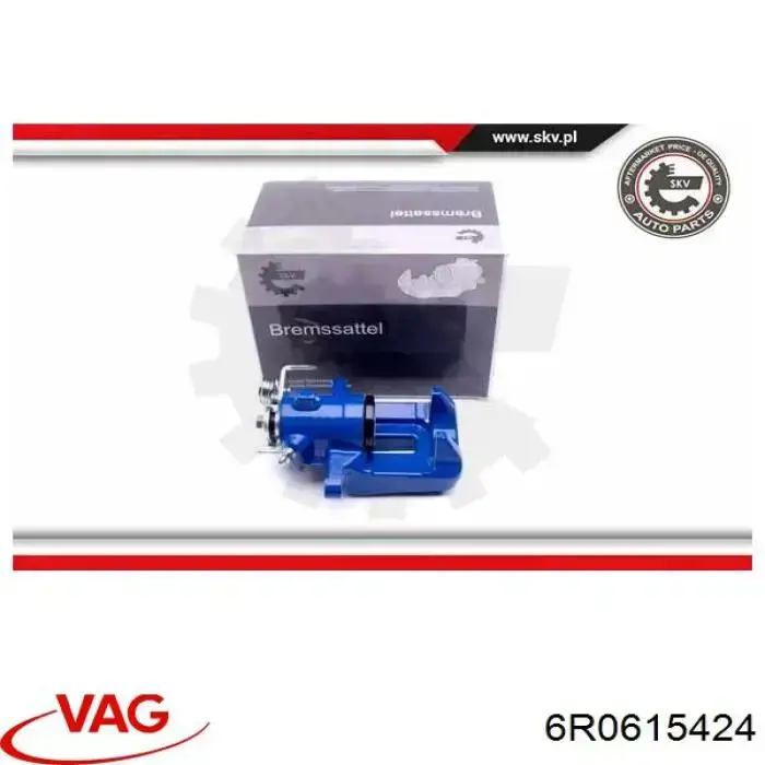 Zacisk hamulcowy tylny prawy 6R0615424 VAG