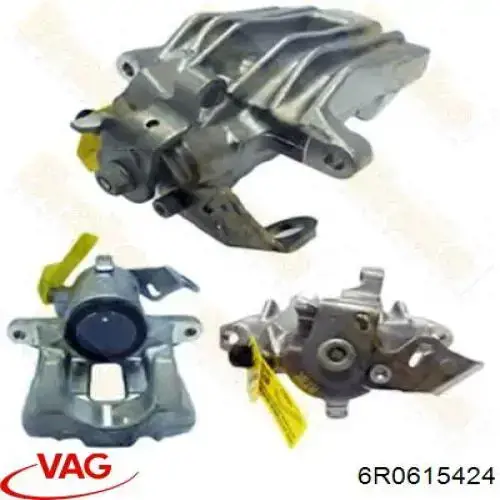 6R0615424 VAG Zacisk hamulcowy tylny prawy