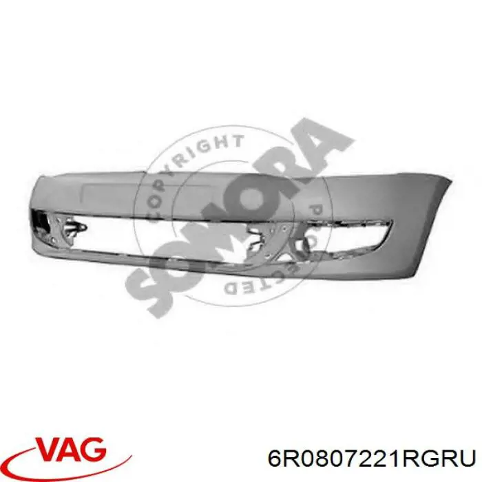 Do koszyka 6R0807221RGRU VAG Zderzak przedni