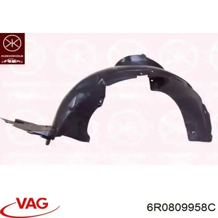 Nadkole błotnika przedniego prawe VAG 6R0809958C cena, od 23,67 USD
