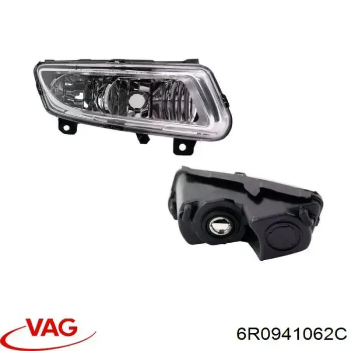 Lampa przeciwmgielna prawa VAG 6R0941062C cena, od 61,67 USD