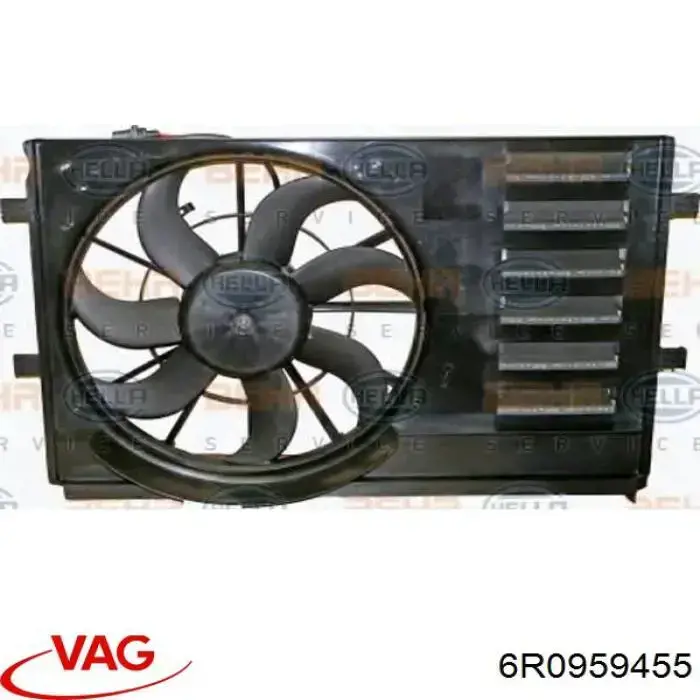 Wentylator elektryczny układu chłodzenia kompletny (silnik+wirnik) 35959052 AND