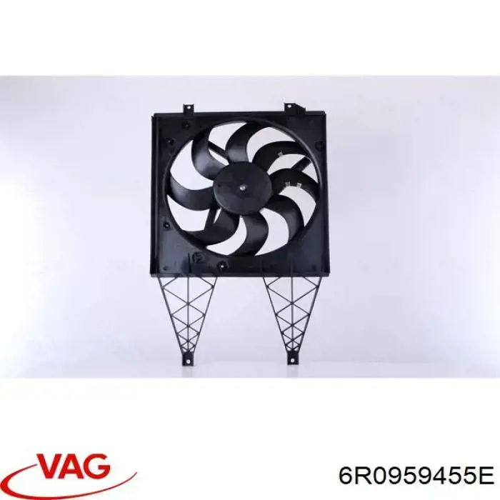 Wentylator elektryczny klimatyzacji kompletny (silnik+wirnik) VAG 6R0959455E cena, od 47,67 USD