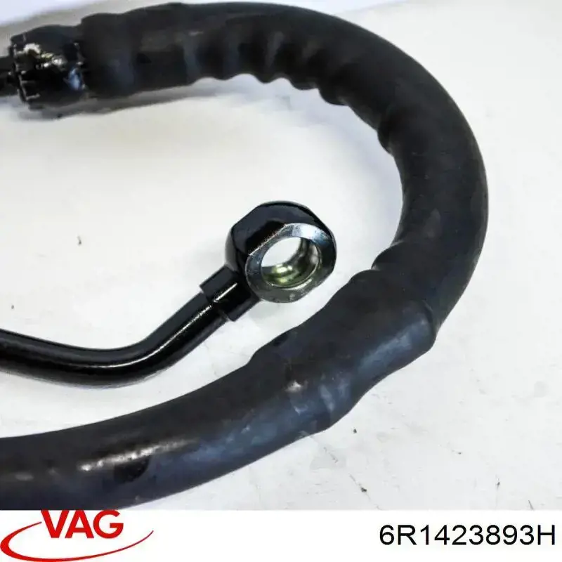 Do koszyka 6R1423893H VAG Przewód hydraulicznego układu wspomagania wysokiego ciśnienia, od pompy do maglownicy (mechanizmu)