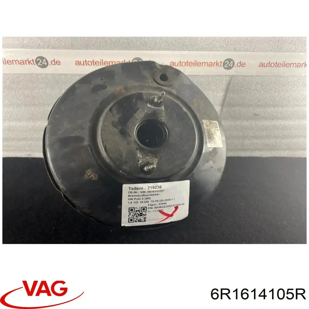 Wzmacniacz próżniowy hamulców VAG 6R1614105R cena, od 62,99 USD