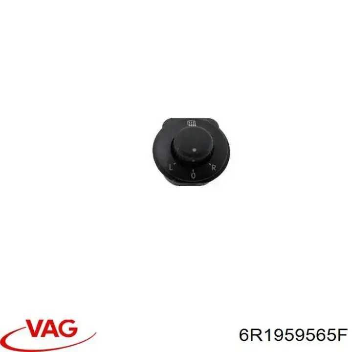 6R1959565F VAG Sterownik lusterek bocznych, na drzwi