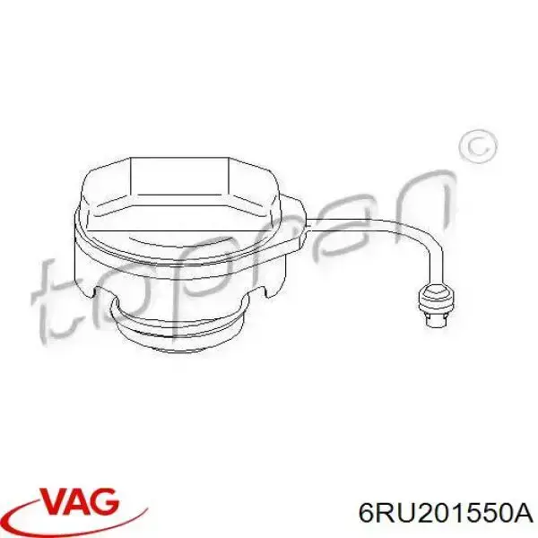 Korek wlewu paliwa Volkswagen Polo V RUS sedana (602, 604, 612, 614) (2010 - 2026) cena, od 156,25 USD