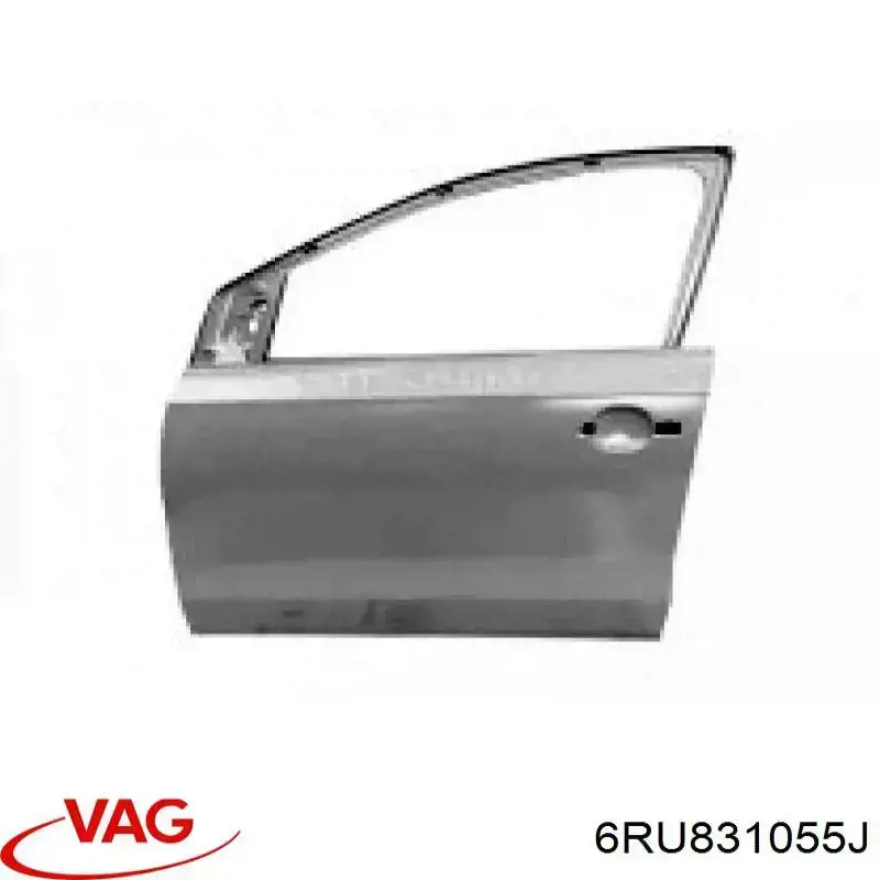 6RU831055J VAG Drzwi przednie lewe