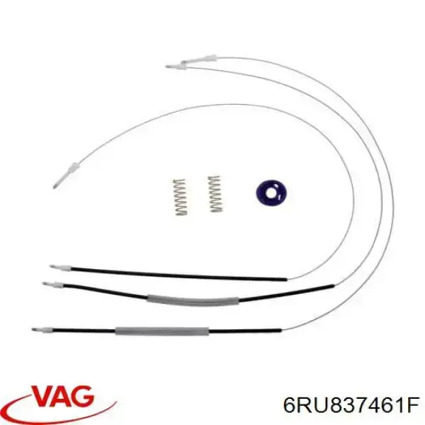 6RU837461F VAG Mechanizm podnoszenia szyby drzwi przednich lewych