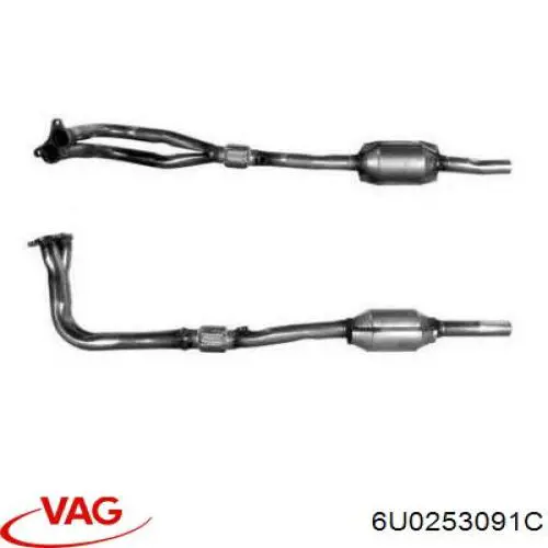 Konwerter-katalizator VAG 6U0253091C cena, od 232,45 USD