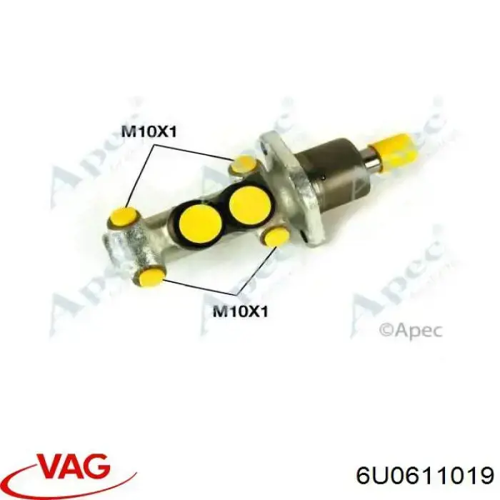 Główny cylinder hamulców VAG 6U0611019 cena, od 45,97 USD