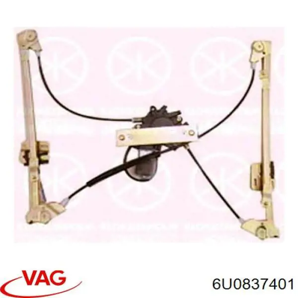 Mechanizm podnoszenia szyby drzwi przednich lewych VAG 6U0837401 cena, od 215,66 USD