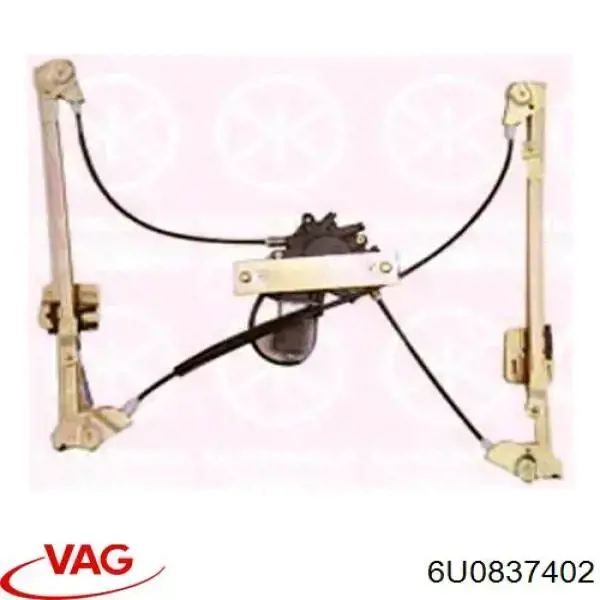 6U0837402 VAG Mechanizm podnoszenia szyby drzwi przednich prawych