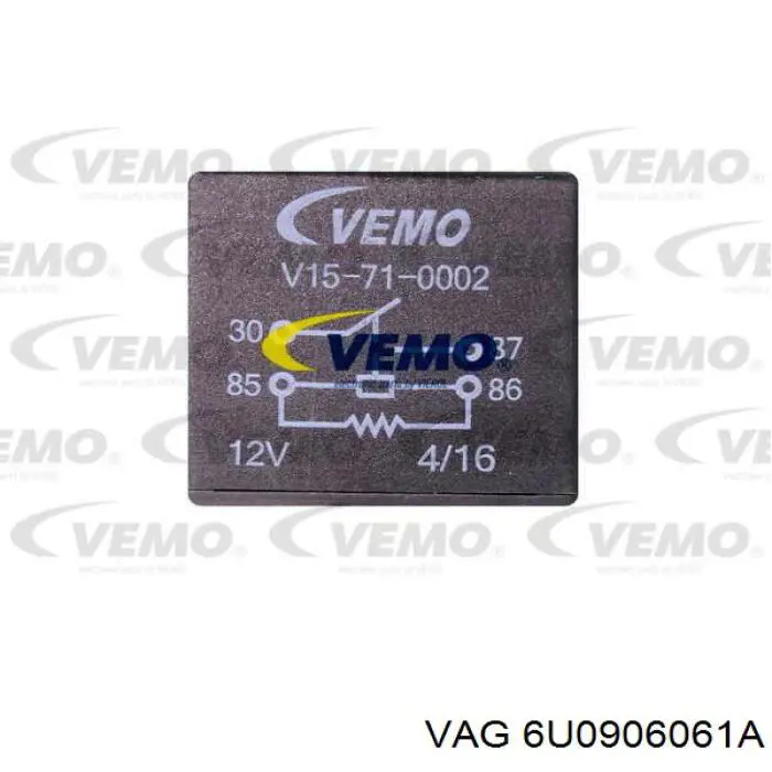 Przekaźnik wentylatora 6U0906061A VAG