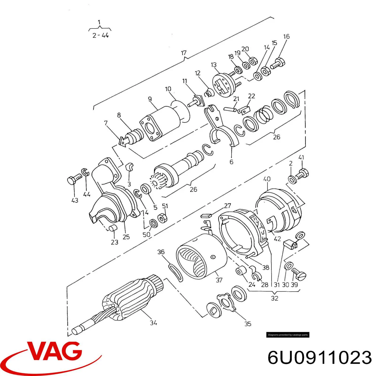 Do koszyka 6U0911023 VAG 
