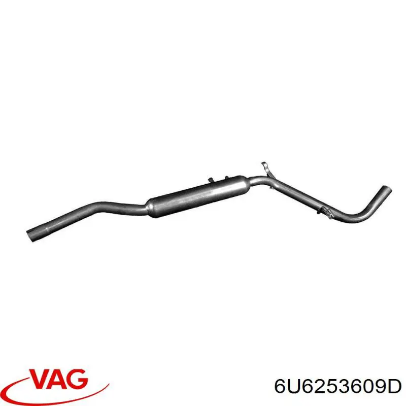 Tłumik, tylna część do Skoda Felicia I 791, 6U1