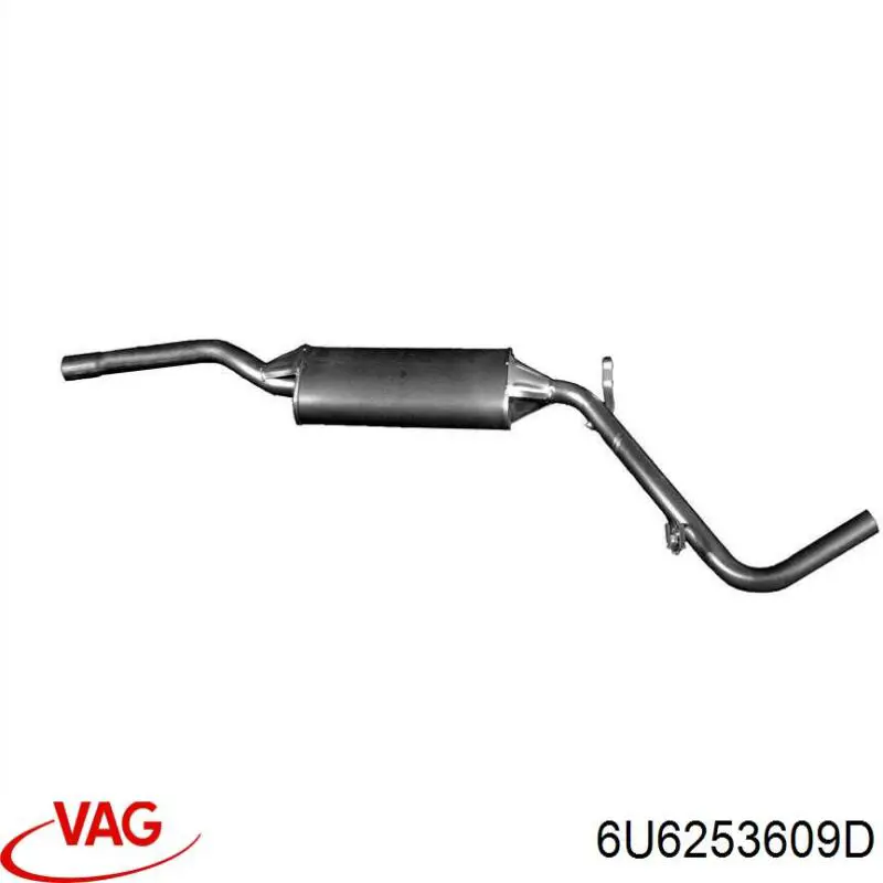  Tłumik, tylna część Skoda Felicia 1