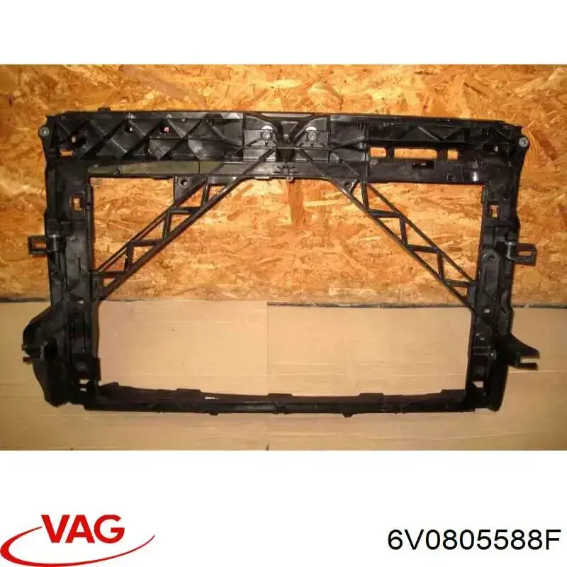 6V0805588F VAG Osłona chłodnicy kompletna (panel mocowania reflektorów)