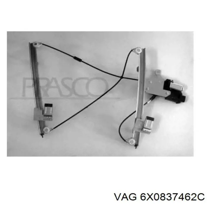 Do koszyka 6X0837462C VAG Mechanizm podnoszenia szyby drzwi przednich prawych