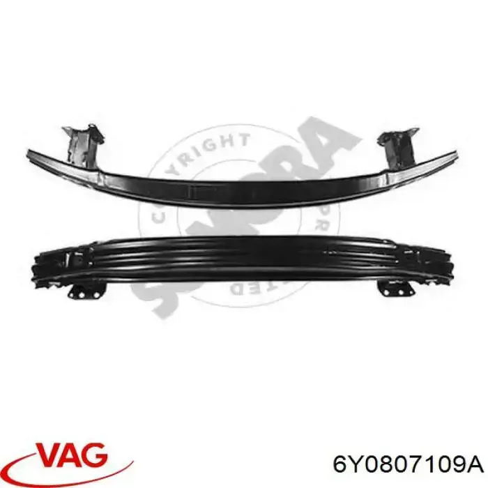6Y0807109A VAG Wzmocnienie zderzaka przedniego