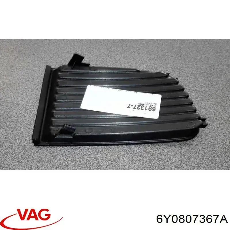 Do koszyka 6Y0807367A VAG Zaślepka (kratki) lamp przeciwmgielnych zderzaka przedniego lewa