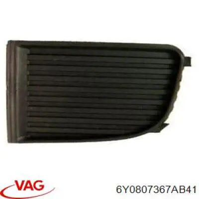 6Y0807367AB41 VAG Zaślepka (kratki) lamp przeciwmgielnych zderzaka przedniego lewa