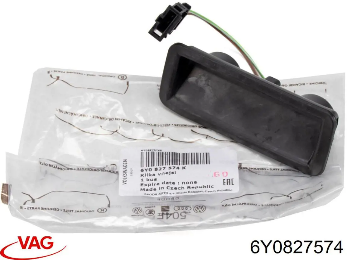 Klamka bagażnika (drzwi 3/5 tylnych) zewnętrzna VAG 6Y0827574 cena, od 35,92 USD
