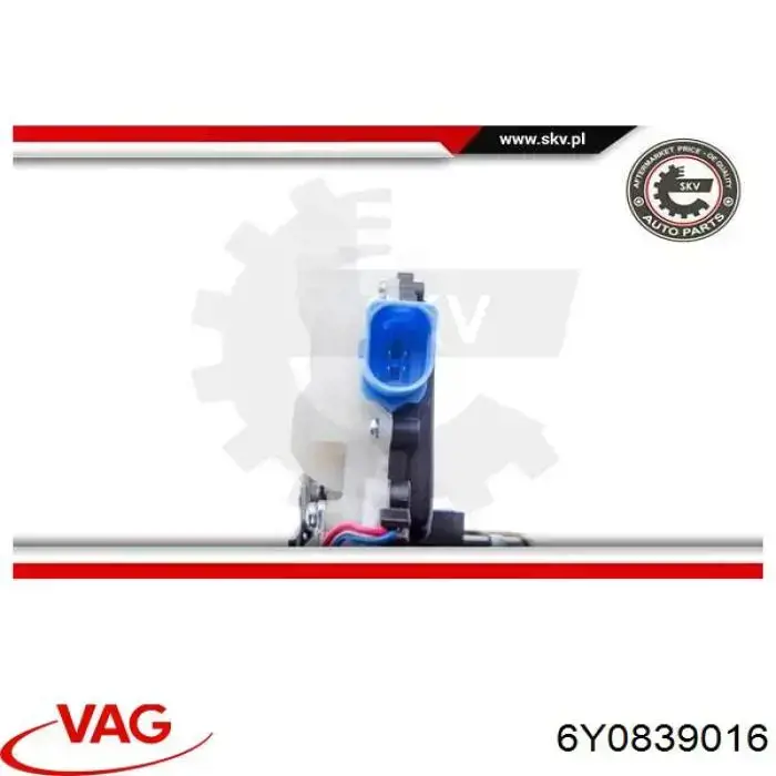 Zamek drzwi tylnych prawych VAG 6Y0839016 cena, od 44,46 USD