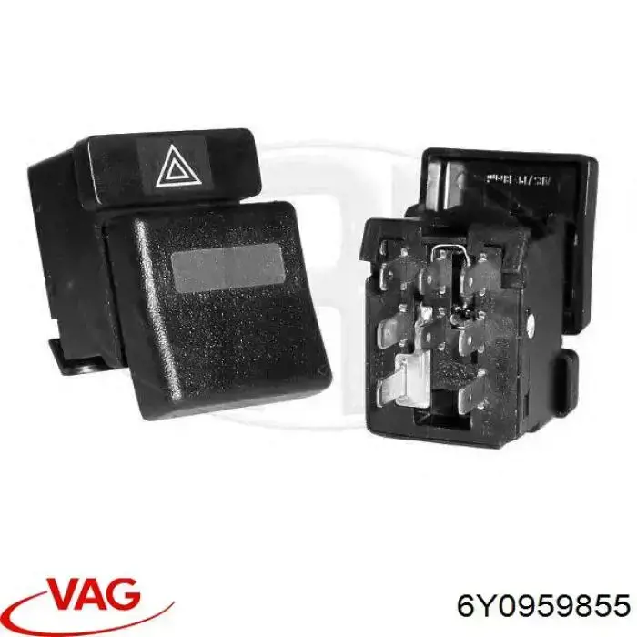 Do koszyka 6Y0959855 VAG Włącznik przyciskowy podnośnika szyby tylny