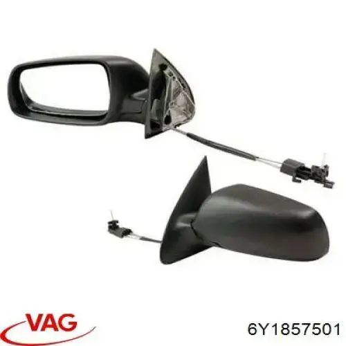 Lusterko wsteczne lewe VAG 6Y1857501 cena, od 71,53 USD
