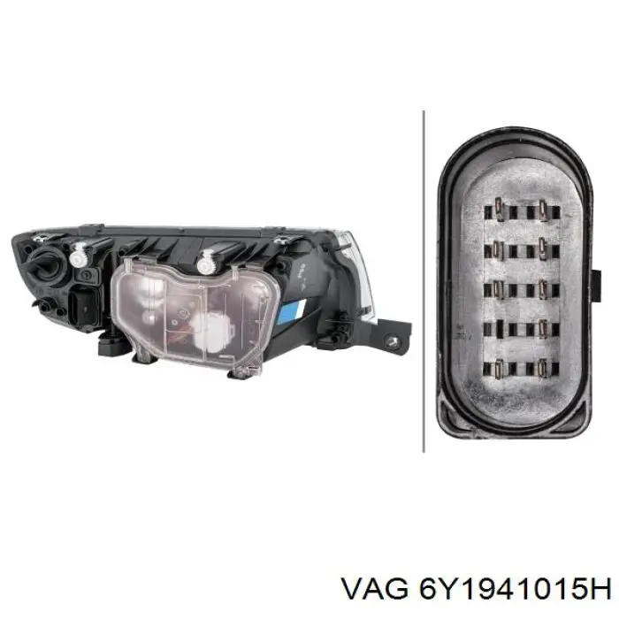 6Y1941015H VAG Reflektor lewy