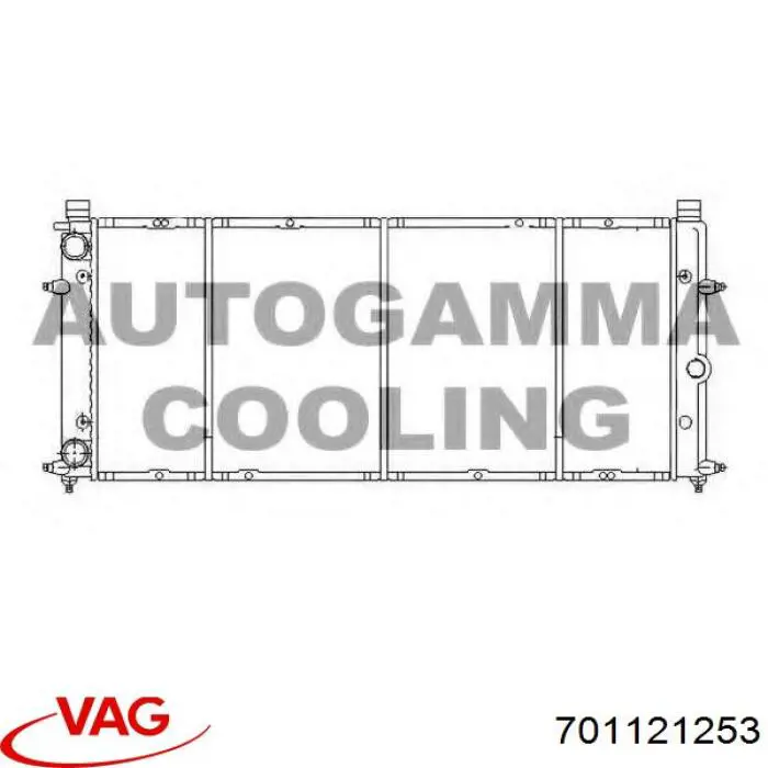 Chłodnica silnika VAG 701121253 cena, od 87,82 USD
