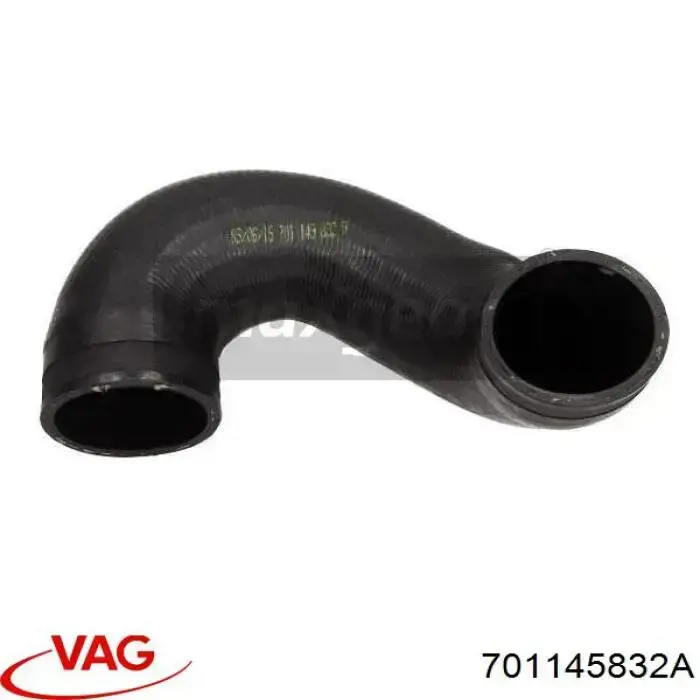 Przewód (króciec) intercoolera VAG 701145832A cena, od 15,21 USD