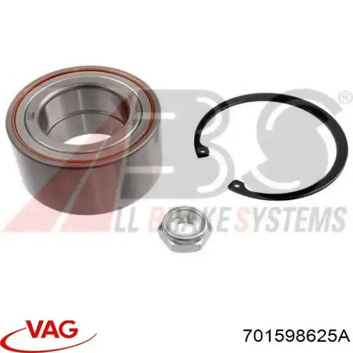 Lożysko piasty tylnej VAG 701598625A cena, od 32,21 USD
