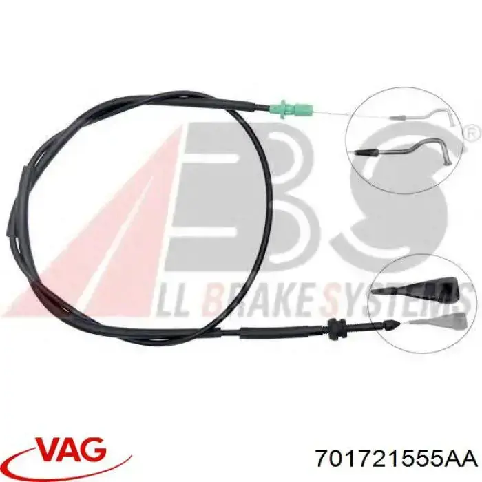 Linka gazu VAG 701721555AA cena, od 14,79 USD