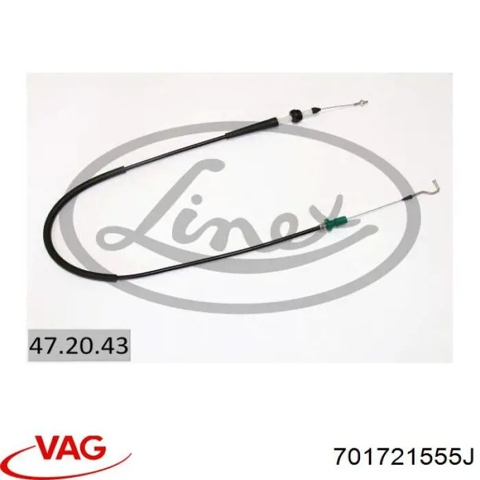 Do koszyka 701721555J VAG Linka gazu