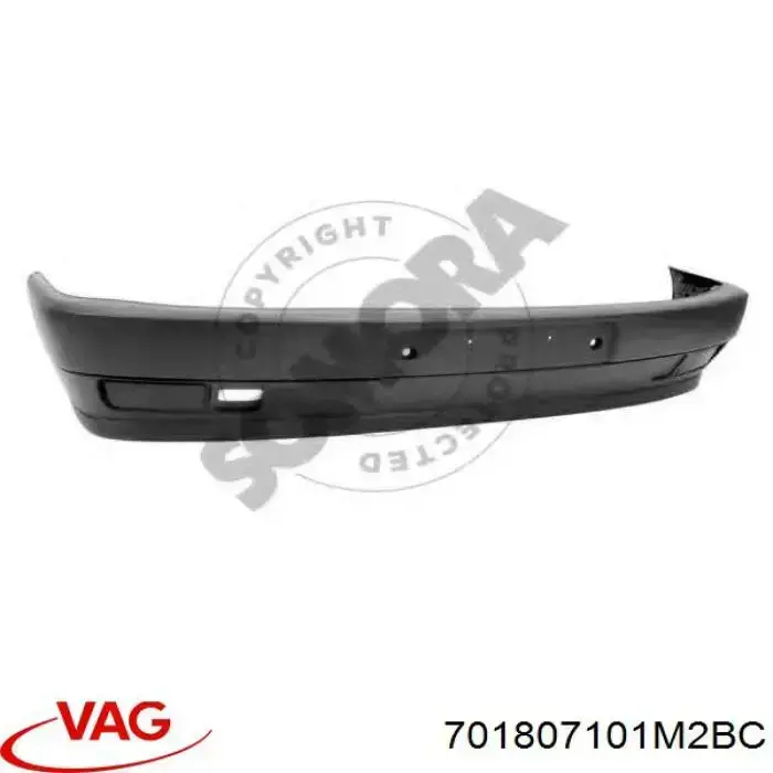 Zderzak przedni VAG 701807101M2BC cena, od 85,09 USD