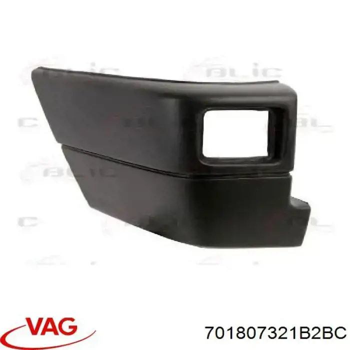 Zderzak tylny, lewa część VAG 701807321B2BC cena, od 40,10 USD