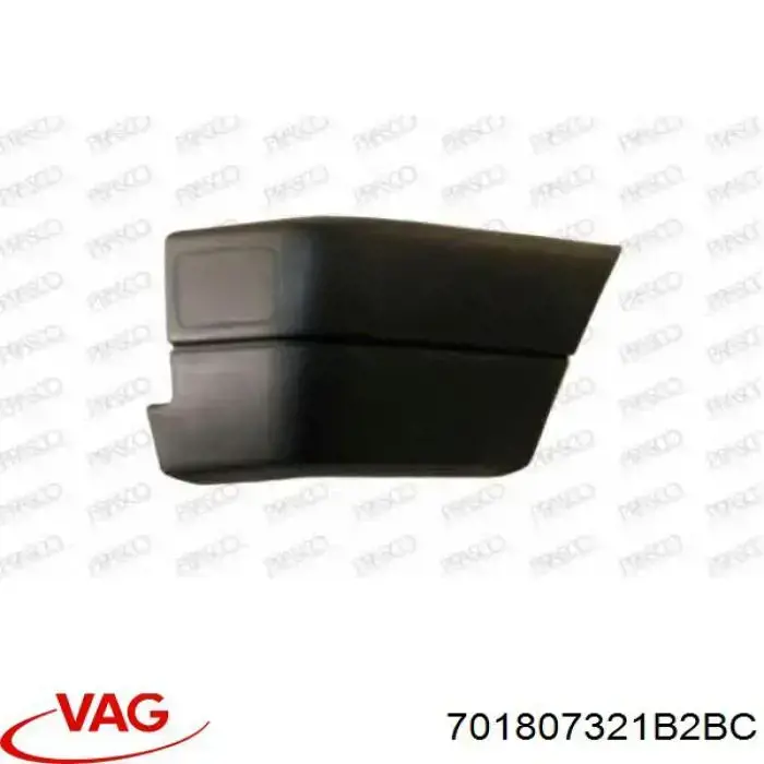 Do koszyka 701807321B2BC VAG Zderzak tylny, lewa część