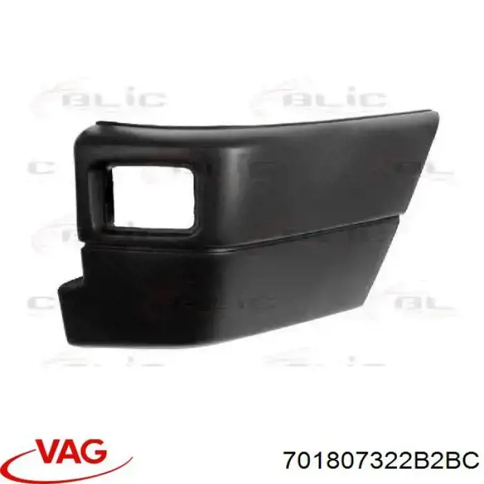 Do koszyka 701807322B2BC VAG Zderzak tylny, prawa część