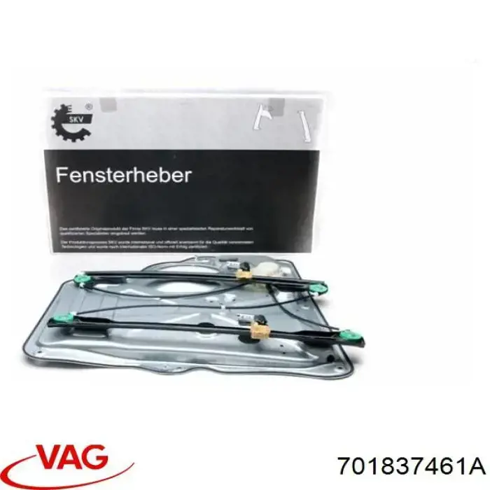 Mechanizm podnoszenia szyby drzwi przednich lewych VAG 701837461A cena, od 53,51 USD