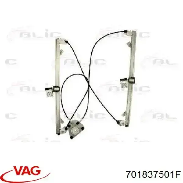 Do koszyka 701837501F VAG Mechanizm podnoszenia szyby drzwi przednich lewych