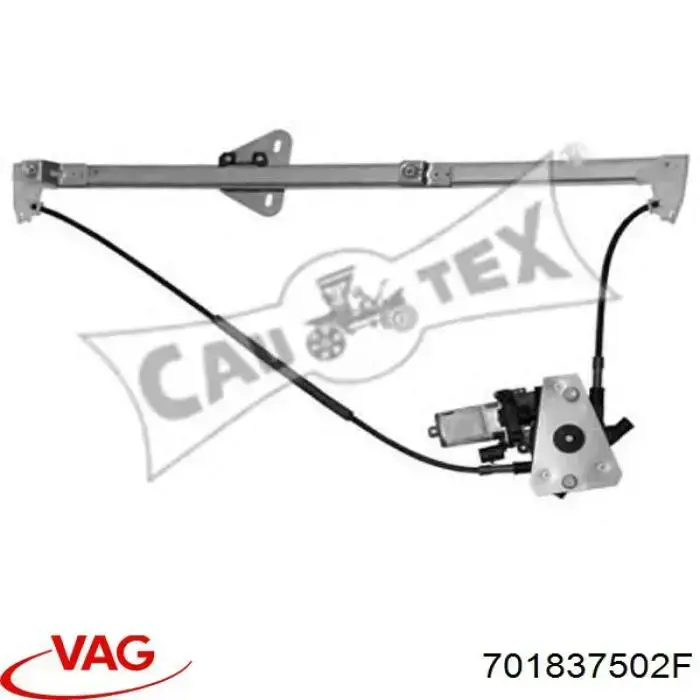 Do koszyka 701837502F VAG Mechanizm podnoszenia szyby drzwi przednich prawych