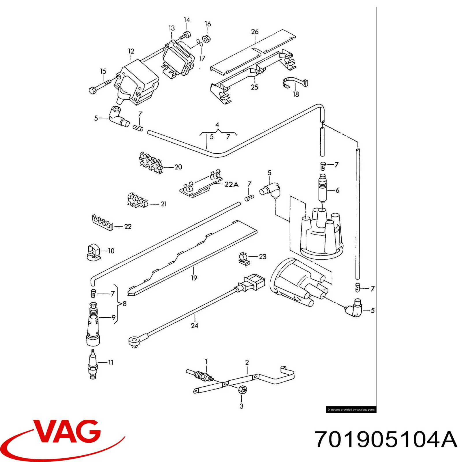 701905104A VAG Cewka zapłonowa