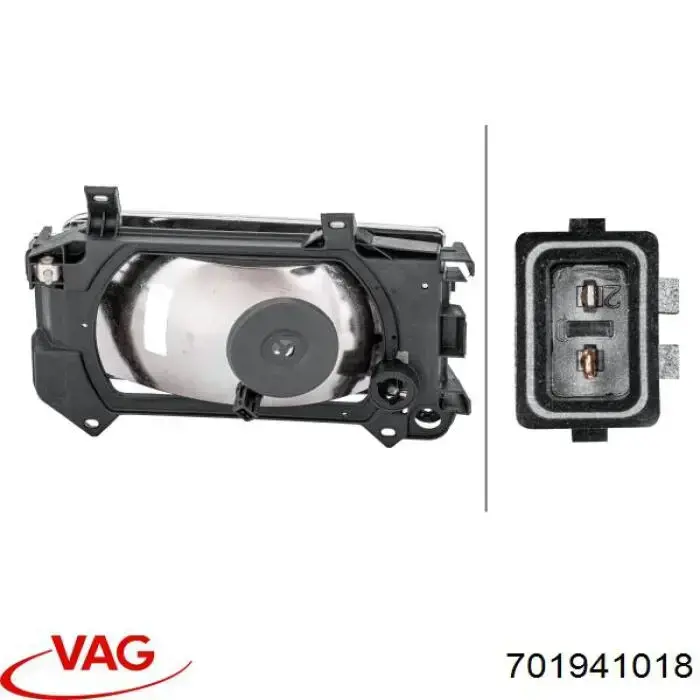 Do koszyka 701941018 VAG Reflektor prawy