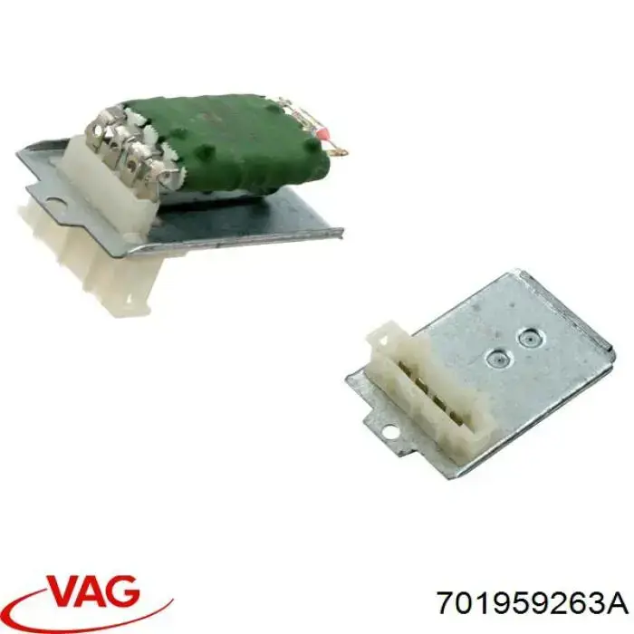 Rezystor wentylatora nagrzewnicy (ogrzewacza kabiny) VAG 701959263A cena, od 16,31 USD