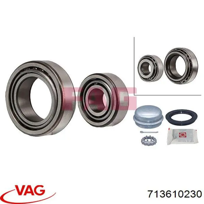 713610230 VAG Lożysko piasty tylnej