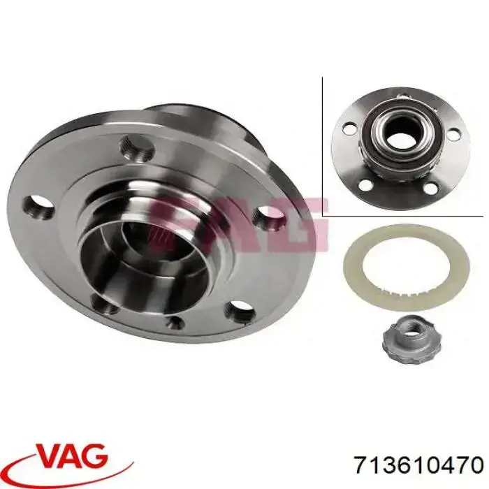 Do koszyka 713610470 VAG Piasta przednia